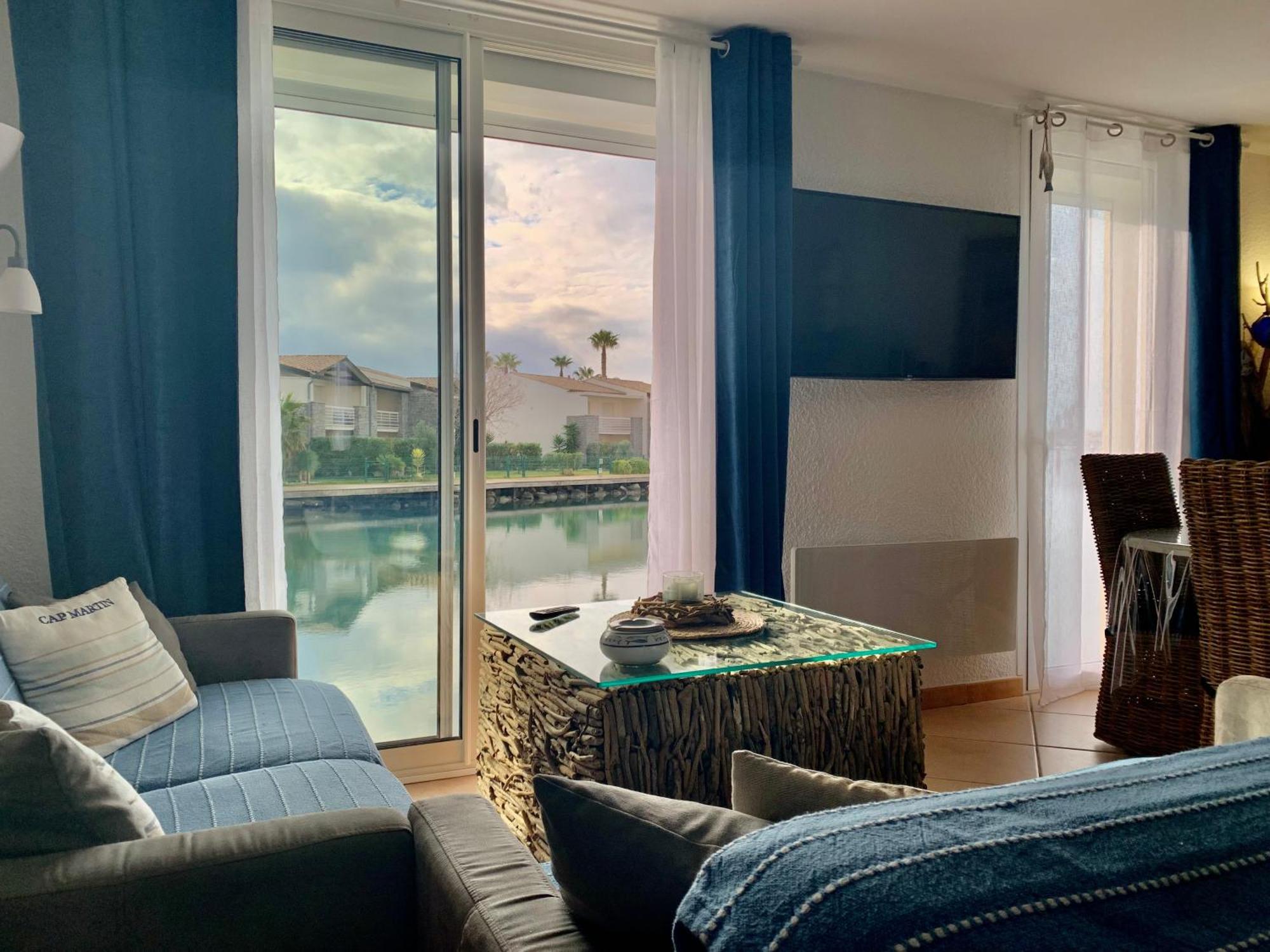 Appartement Vue Mer - Rdc - Parking Prive - Meuble Tourisme 4 Etoiles Agde Luaran gambar